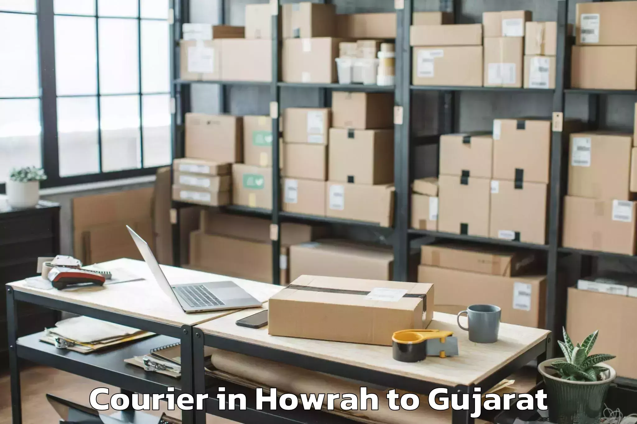 Howrah to Jhulasan Courier